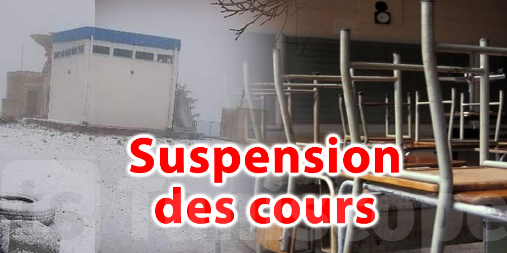 Suspension des cours à Haïdra à cause de la neige