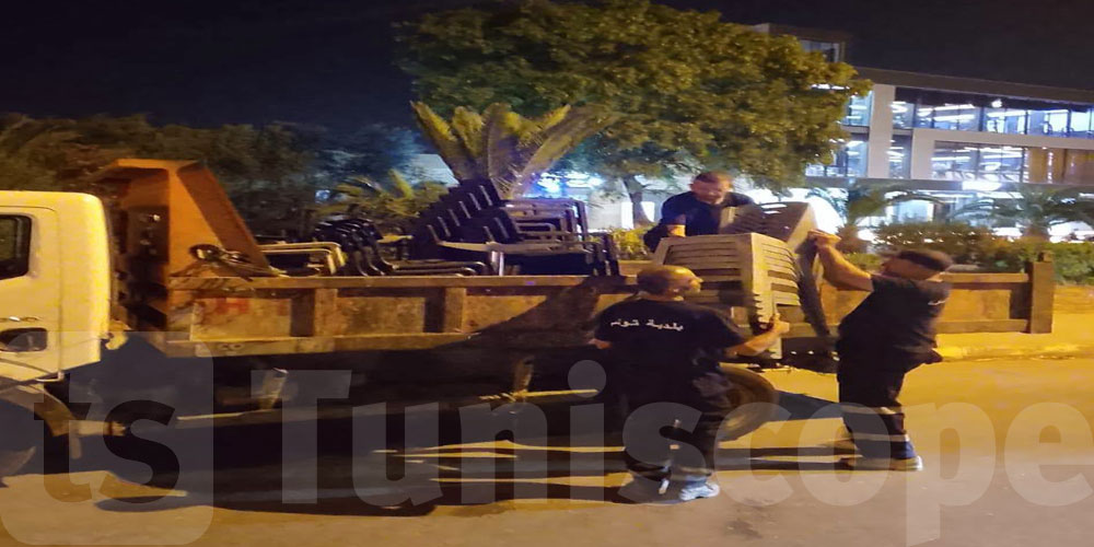 حملة جديدة في العاصمة: رفع 19 مخالفة صحية وحجز طاولات وكراسٍ بالطريق العام