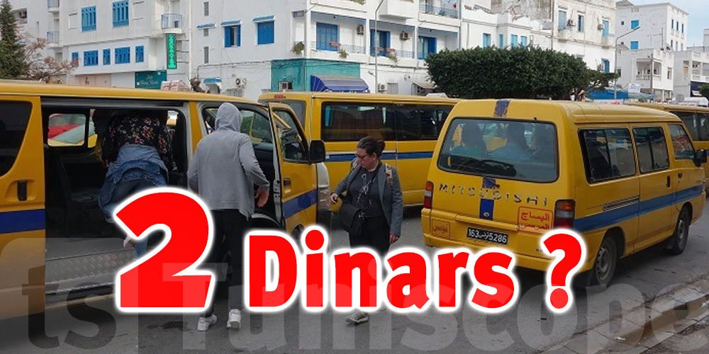 Tunisie : Taxi collectif : 2000 millimes le tarif ?