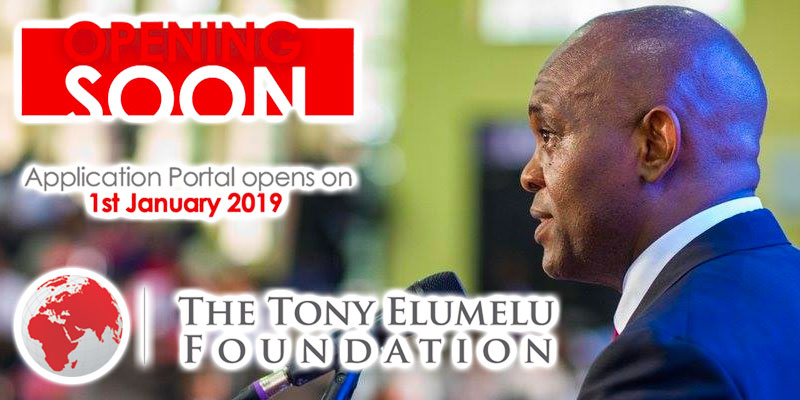 Lancement de l’édition 2019 du programme d’entrepreneuriat de la Fondation Tony Elumelu