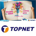 Le double effet chez Topnet :Topnet double le débit en gardant le même prix