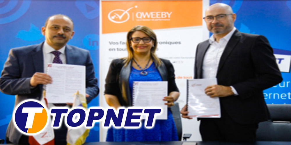 TOPNET, signe un partenariat Tripartite avec TTN et QWEEBY pour le lancement de la facture électronique