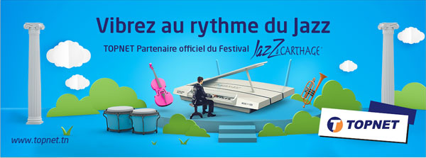 TOPNET, partenaire officiel du festival Jazz à Carthage