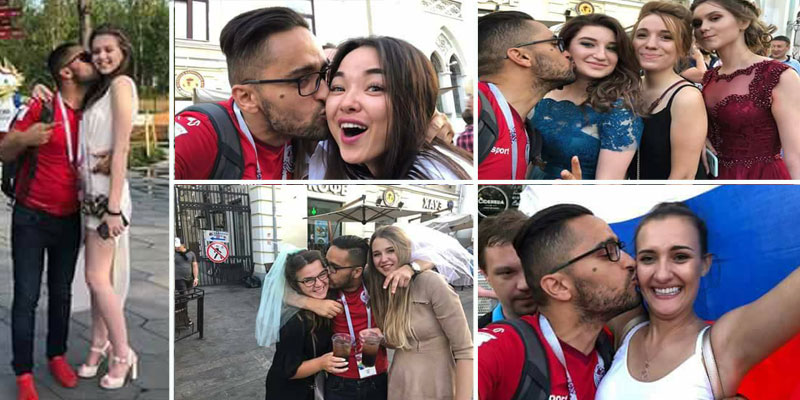 مونديال روسيا: التونسي الذي حطّّم الرقم القياسي في تقبيل الفتيات