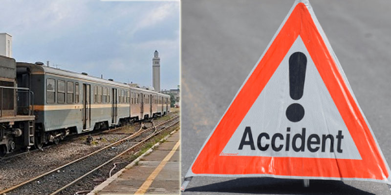 Une collision entre un train et une voiture fait 4 blessés à Monastir 