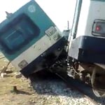 Accrochage de 2 trains TGM à la Goulette