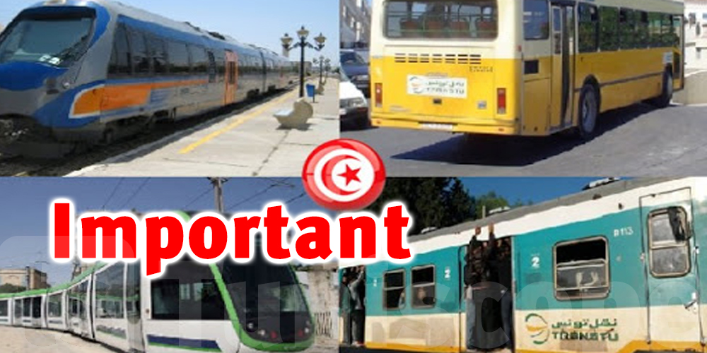 Tunisie : Couvre-feu : Nouvelle programmation des dessertes de la TRANSTU