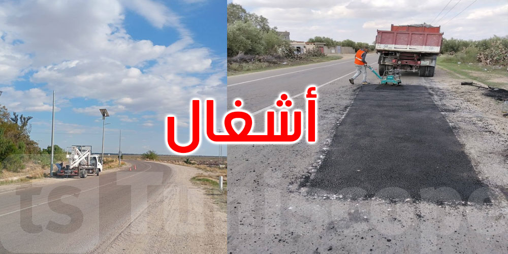 استنفار لصيانة الطرقات بالقيروان.. تدخلات في عدة محاور وطنية وجهوية