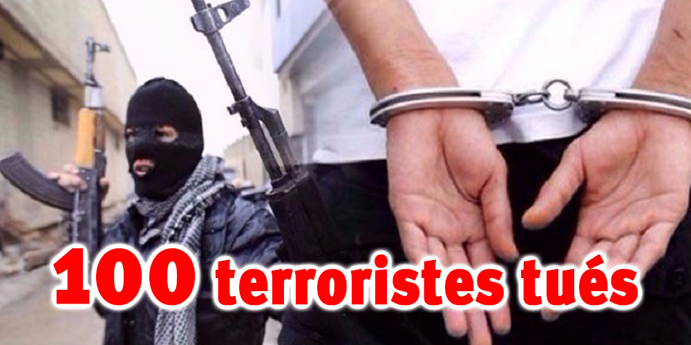 Tunisie : Depuis 2011 : Élimination de 100 terroristes et arrestation de 324 autres