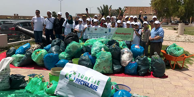 En photos : En 2 heures à Ghar El Melh ils collectent 400 Kg d'ordures