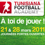 Tunisiana Football Academy : Journées portes ouvertes les 21 et 28 Mars