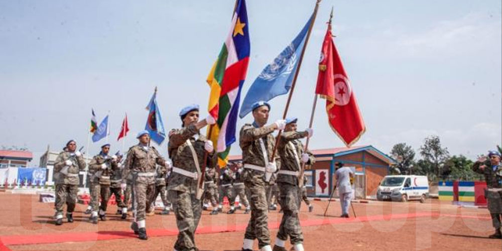 منح ميدالية الأمم المتحدة لوحدة النقل الجوي التونسية بقوات حفظ السلام بإفريقيا الوسطى