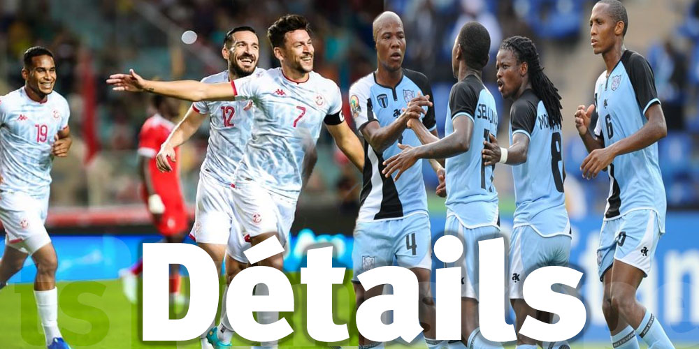 Prochain match de la Tunisie contre le Botswana...Date et chaînes