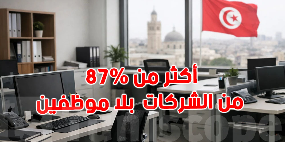 أكثر من 87% من الشركات في تونس تعمل بلا موظفين…شوفوا التفاصيل 