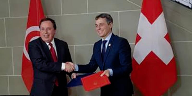 Signature d’une lettre d’intention entre la Tunisie et la Suisse pour soutenir la transition démocratique