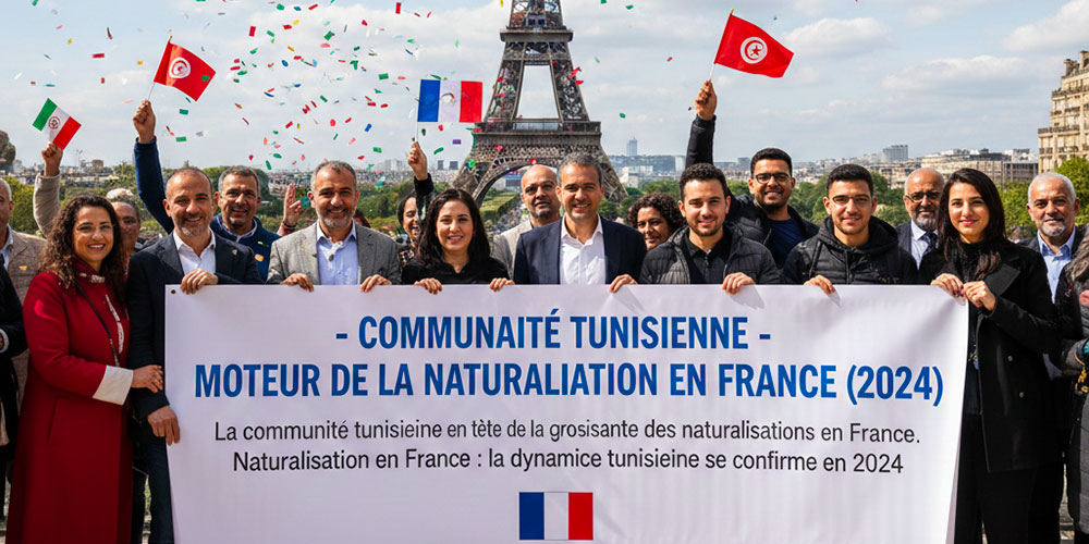 La communauté tunisienne en tête de la croissance des naturalisations en France