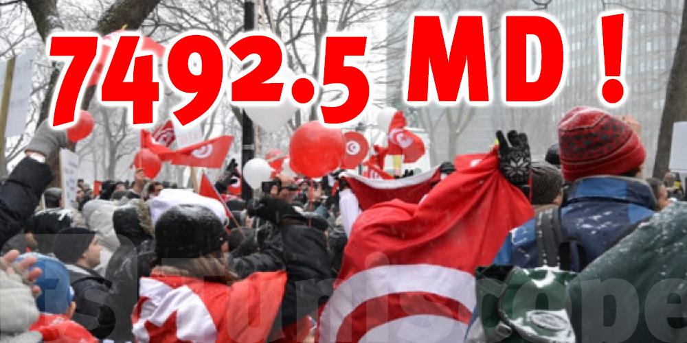 Les Tunisiens résidants en Europe rapportent aux Etats 7492.5 MD
