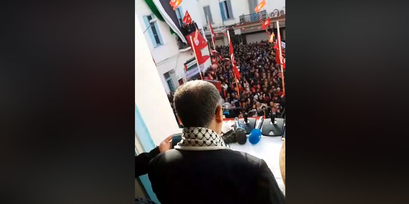 En vidéo : Rassemblement à la place Mohamed Ali à l'occasion de la commémoration du 7ème anniversaire de la Révolution