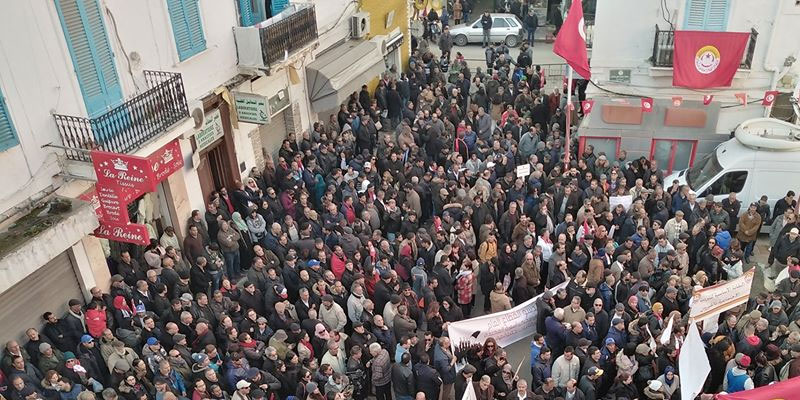 En photos : L’UGTT célèbre le 9e anniversaire de la Révolution