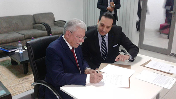 Taieb Baccouche et Abderraouf Tebourbi ensemble pour un partenariat entre l'UMA et l'Université Européenne de Tunis