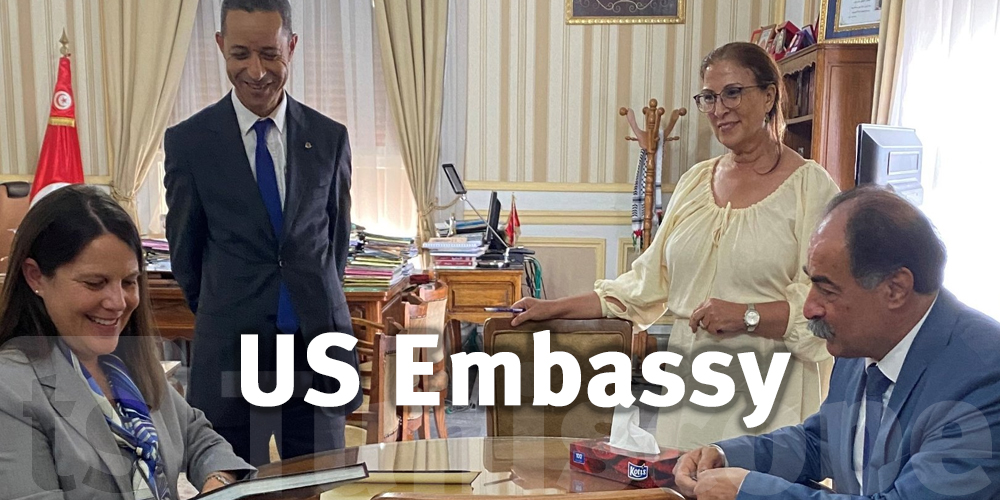 Natasha Franceschi rencontre le gouverneur de Tunis 