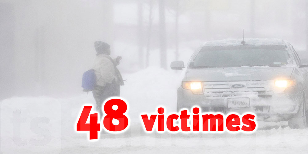 La tempête hivernale aux Etats-Unis fait 48 victimes