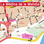 Carte de la Médina de la Mehdia 