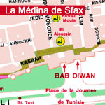 Carte de la Médina de Sfax