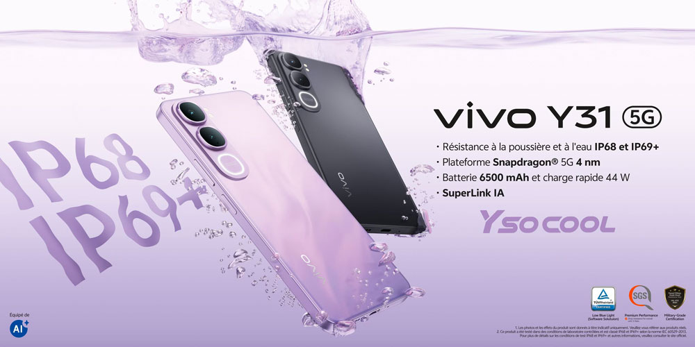 Vivo lance les V70 et Y31 : Prix et caractéristiques des nouveaux smartphones