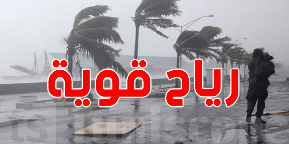 رياح قويّة وأمطار غزيرة : الولايات المعنية اليوم