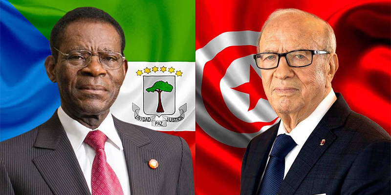  زيارة رسمية لرئيس جمهورية غينيا الإستوائية ''تيودورو أوبيانغ نغيما مباسوغو'' إلى تونس 