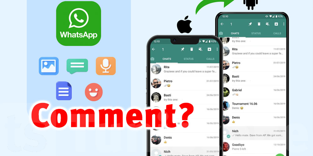 Enfin ! Transférez vos conversations WhatsApp d’Android vers iPhone facilement