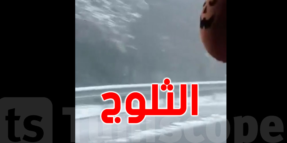 بالفيديو : شاهد تساقط الثلوج في عين دراهم 