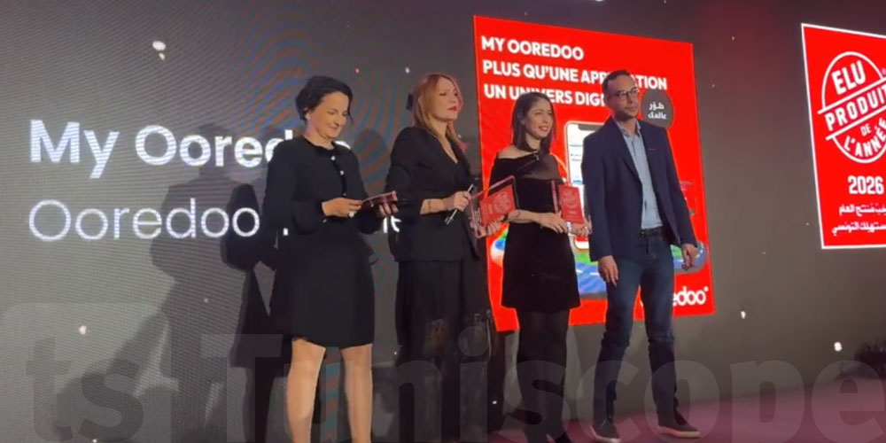 Ooredoo Tunisie à la cérémonie Elu Produit de l'Année 2026